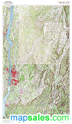 Dutchess County, NY Topo Wall Map