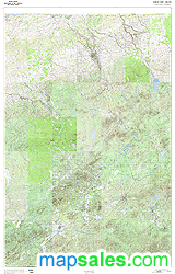 Franklin County, NY Topo Wall Map