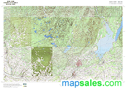Fulton County, NY Topo Wall Map