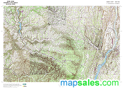 Greene County, NY Topo Wall Map