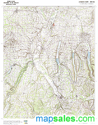 Livingston County, NY Topo Wall Map