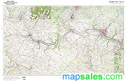 Montgomery County, NY Topo Wall Map