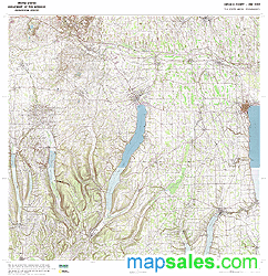 Ontario County, NY Topo Wall Map