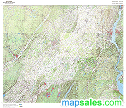 Orange County, NY Topo Wall Map