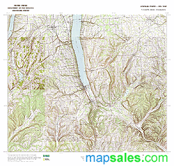 Schuyler County, NY Topo Wall Map
