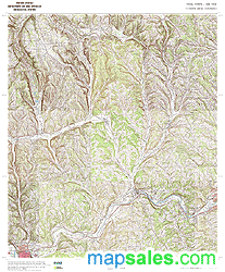 Tioga County, NY Topo Wall Map