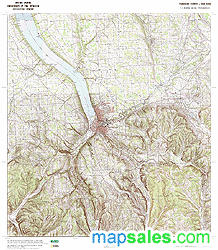 Tompkins County, NY Topo Wall Map
