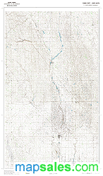 Towner County, ND Topo Wall Map