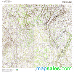 Wyoming County, NY Topo Wall Map