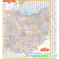 Ohio State Wall Map
