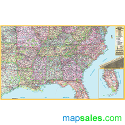 US East Wall Map