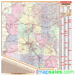 Arizona Wall Map