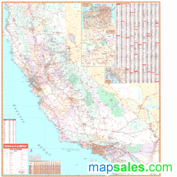 California Wall Map