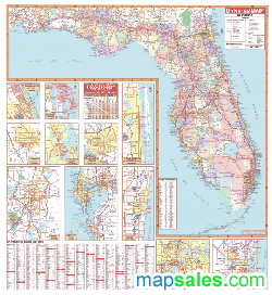 Florida Wall Map