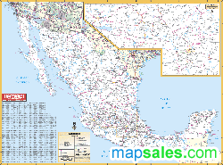 Mexico Wall Map