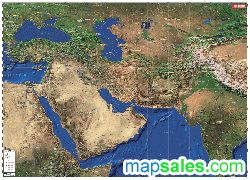 Middle East Wall Map
