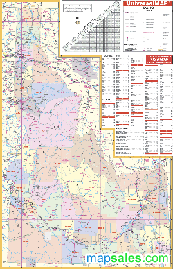 Idaho Wall Map
