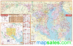 Maryland/Delaware Wall Map