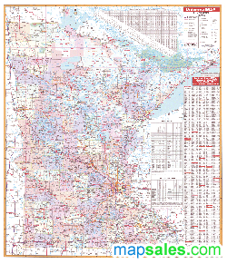 Minnesota Wall Map