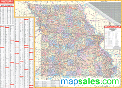 Missouri Wall Map