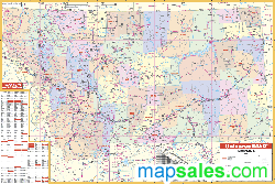Montana Wall Map
