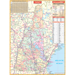New Hampshire Wall Map