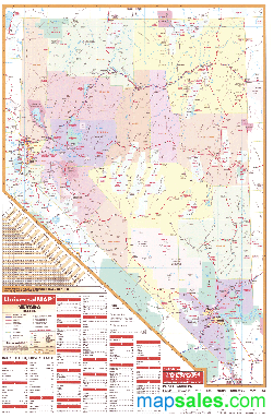 Nevada Wall Map