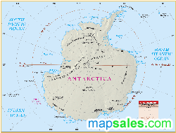 Antarctica Classroom Wall Map