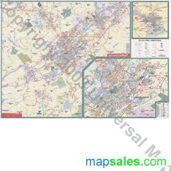 Scranton/Wilkes Barre Wall Map