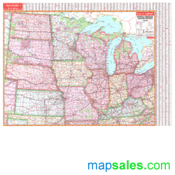 US North/Central Wall Map