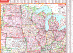 Universal regional wall map