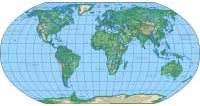 Physical robinson wall map
