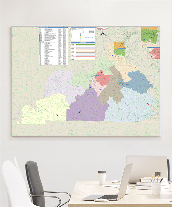 School District Boundaries with School Locations Plotted