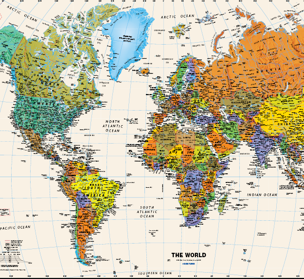 World Wall Maps