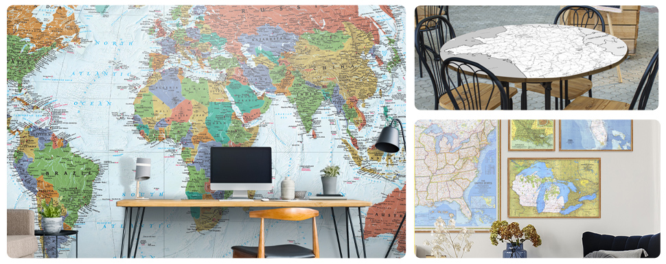 Unique Ways to Use Wall Maps
