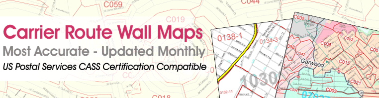 Carrier Route Wall Maps