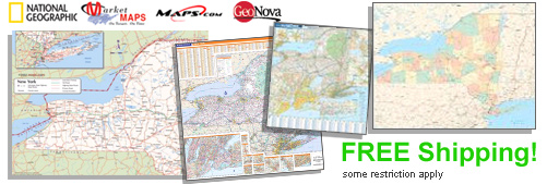 World's largest selection of New York Wall Maps