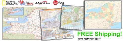 World's largest selection of New York Wall Maps