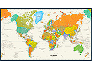 Contemporary World Wall Map from GeoNova