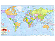 Large World Sea Route Wall Map from Maps of World