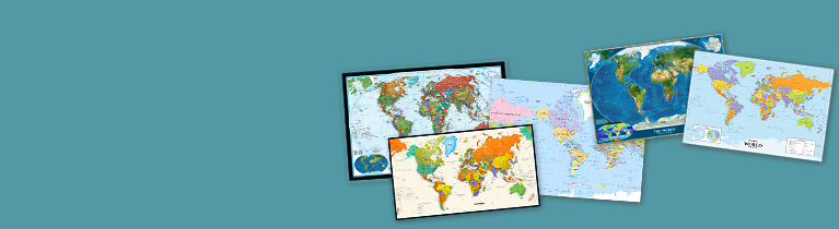World's largest selection of World Wall Maps
