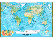World Physical Wall Map from 
