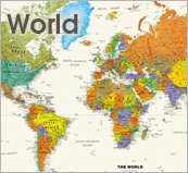 World Wall Maps