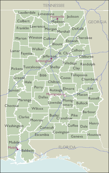 Preview Of Alabama Zip Code Vector Map Name Of Location