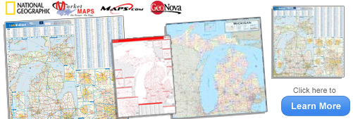 Michigan Wall Map