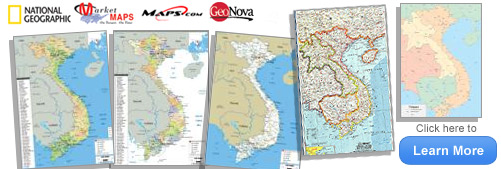 Wall Map of Vietnam