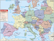 Continent Wall Maps