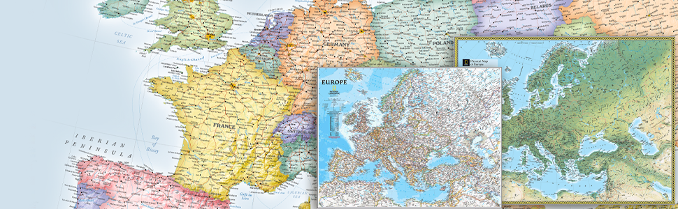 Get Europe wall maps.