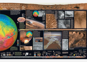 Mars Revealed Wall Map