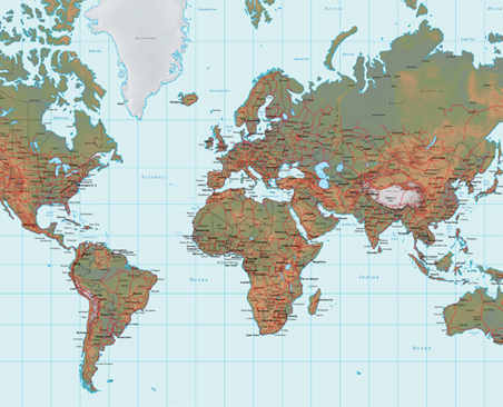 Shop Relief wall maps for education.